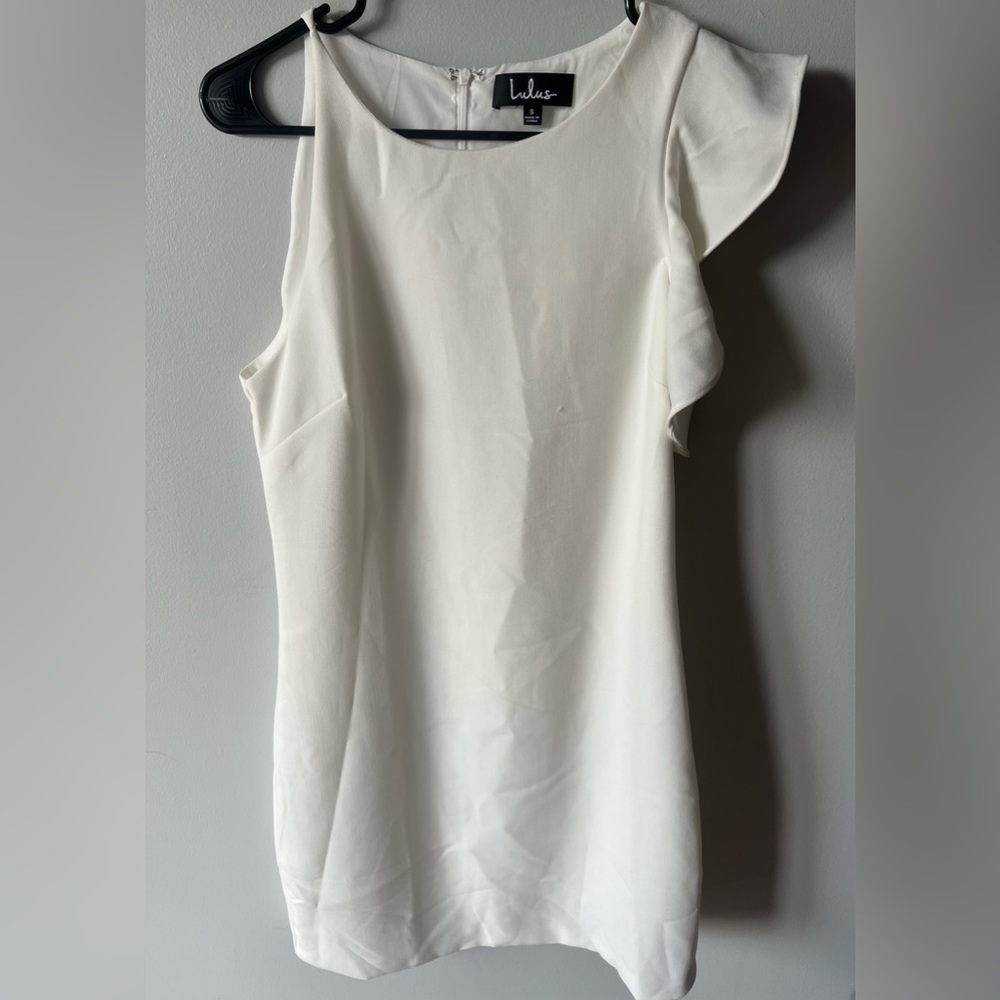 Lulus Dinah White One-Shoulder Dress, Small